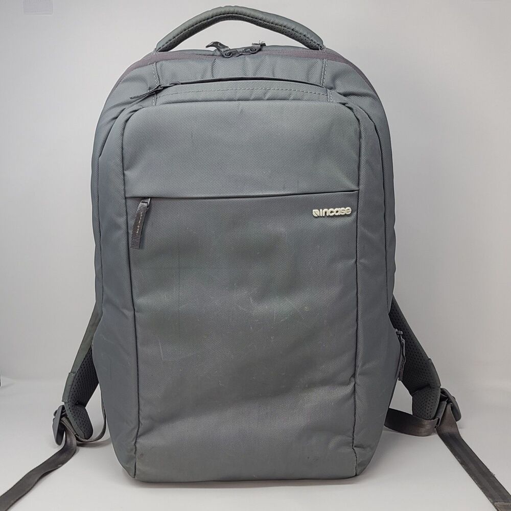 INCASE Ergonomic Laptop Backpack Gray Fleece Pocket TECH WORK BAG Bookbag